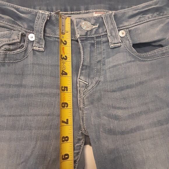 True Religion Jeans Womens Size 30 Skinny Whiskers Flap Pockets Stretch - Picture 8 of 9